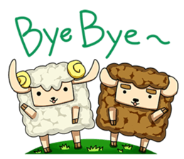 Sugar Sheep(White Byi and brown  Joe) sticker #3185234