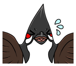 Red-whiskered bulbul bird sticker #3185966