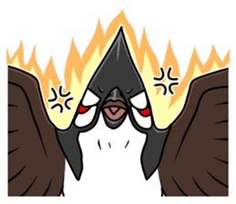 Red-whiskered bulbul bird sticker #3185969