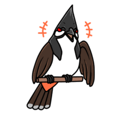 Red-whiskered bulbul bird sticker #3185980