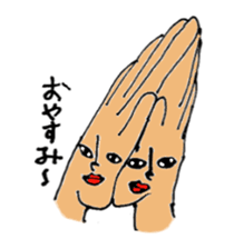 Mr.&Mrs.Finger sticker #3186263