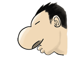 Big nose Mr.maido! 2  (English version) sticker #3186389