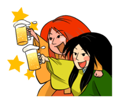 Sticker of Noh and Kyogen sticker #3186506