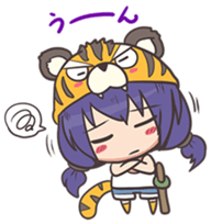 kougetsu tiger sticker #3186956