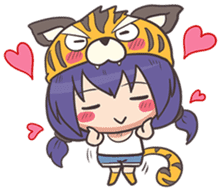 kougetsu tiger sticker #3186959