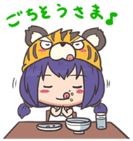 kougetsu tiger sticker #3186962