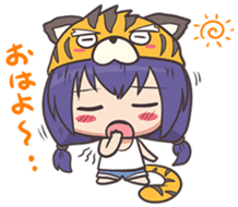 kougetsu tiger sticker #3186969