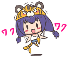 kougetsu tiger sticker #3186976