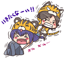 kougetsu tiger sticker #3186978