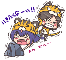 kougetsu tiger sticker #3186978