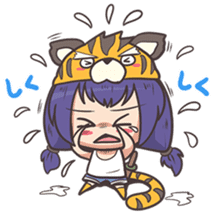 kougetsu tiger sticker #3186980