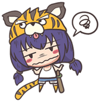 kougetsu tiger sticker #3186981