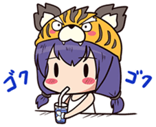 kougetsu tiger sticker #3186983
