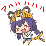 kougetsu tiger sticker #3186986