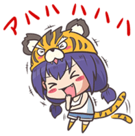 kougetsu tiger sticker #3186986
