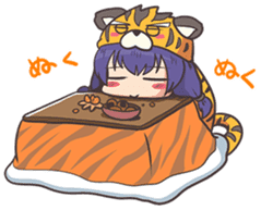 kougetsu tiger sticker #3186991