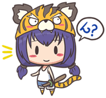 kougetsu tiger sticker #3186993