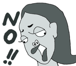 Negative Face sticker #3187076