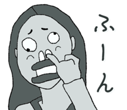 Negative Face sticker #3187106