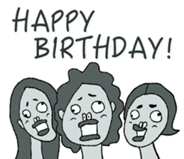 Negative Face sticker #3187114