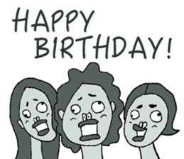 Negative Face sticker #3187114