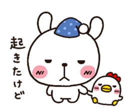 rabbit heart 3 sticker #3187195