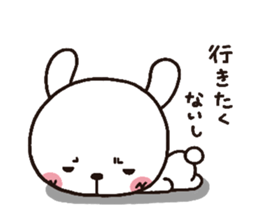 rabbit heart 3 sticker #3187199