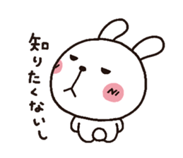 rabbit heart 3 sticker #3187201