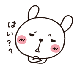 rabbit heart 3 sticker #3187212