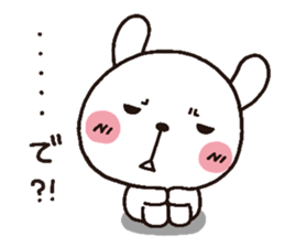 rabbit heart 3 sticker #3187214