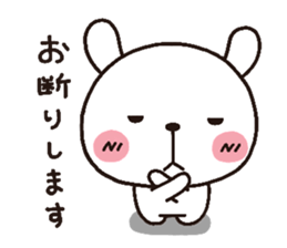 rabbit heart 3 sticker #3187221