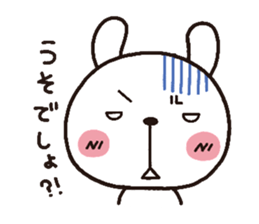 rabbit heart 3 sticker #3187222