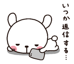 rabbit heart 3 sticker #3187223