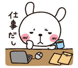 rabbit heart 3 sticker #3187226