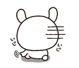 rabbit heart 3 sticker #3187228