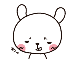 rabbit heart 3 sticker #3187229