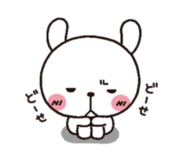 rabbit heart 3 sticker #3187230