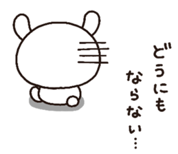 rabbit heart 3 sticker #3187231