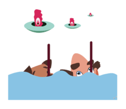 Doctor Atom and Quark sticker #3189953