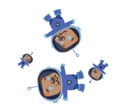 Doctor Atom and Quark sticker #3189962