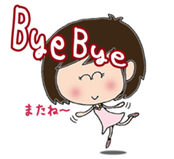 Daily life sticker of the girl No2 sticker #3189990