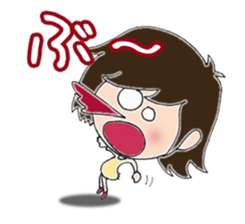 Daily life sticker of the girl No2 sticker #3189997