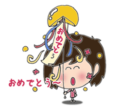 Daily life sticker of the girl No2 sticker #3190016