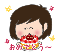 Daily life sticker of the girl No2 sticker #3190017