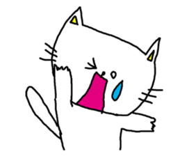 Cat that immediately reply sticker #3190075