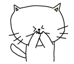 Cat that immediately reply sticker #3190090