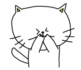 Cat that immediately reply sticker #3190090