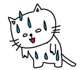 Cat that immediately reply sticker #3190100