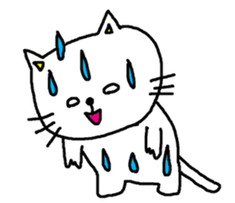 Cat that immediately reply sticker #3190100