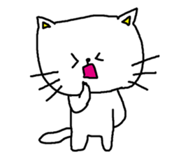 Cat that immediately reply sticker #3190104